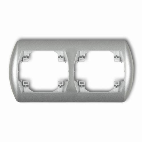 ramka TREND 2-kr.pozio.srebrny met. 7RH-2