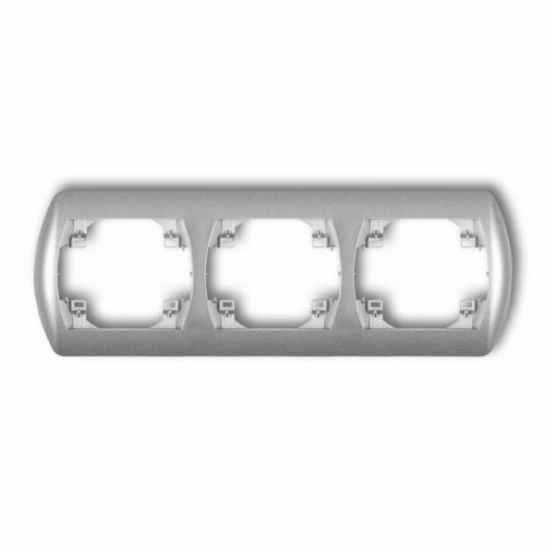 ramka TREND 3-kr.pozio.srebrny met. 7RH-3
