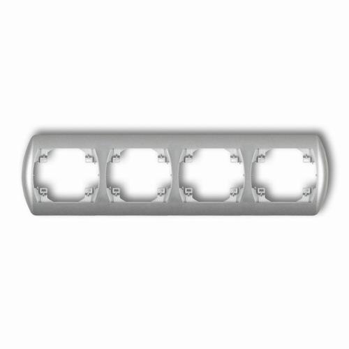 ramka TREND 4-kr.pozio.srebrny met. 7RH-4