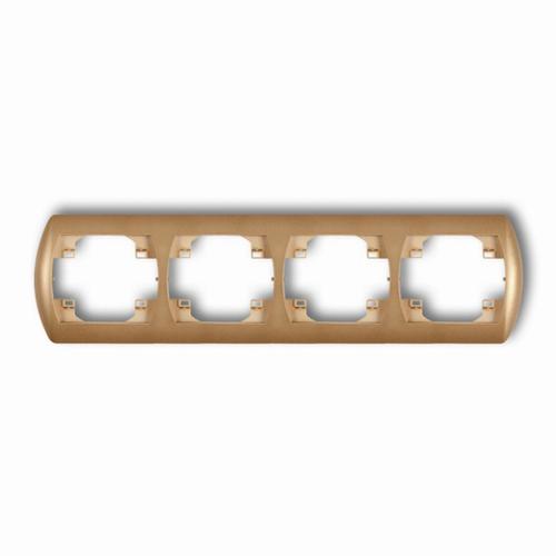 ramka TREND 4-kr.pozio.zloty met. 8RH-4