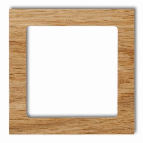 ramka DECO 1-kr.drewno dab DRD-1F