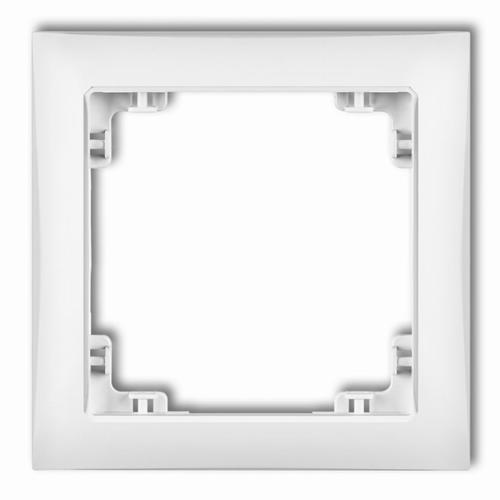 ramka DECO SOFT 1-kr. biały DRSO-1