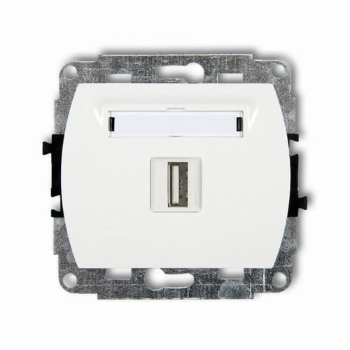 gniazdo TREND pojedyncze USB-AA 2.0 białe GUSB-1