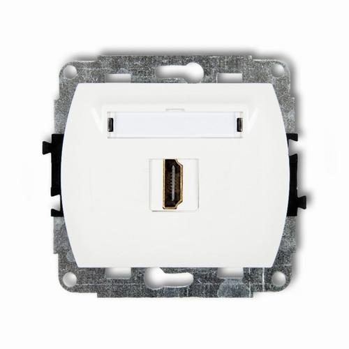 gniazdo TREND pojedyncze HDMI białe HDMI-1
