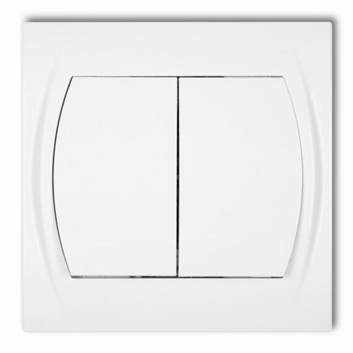 łącznik LOGO podwójny biały LWP-2