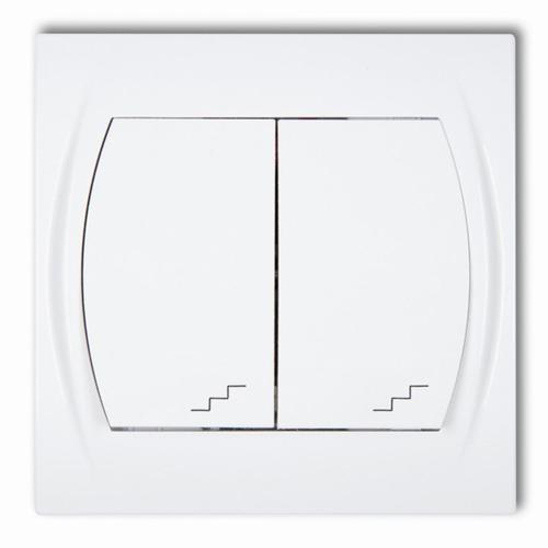 łącznik LOGO podwójny schodowy biały LWP-33