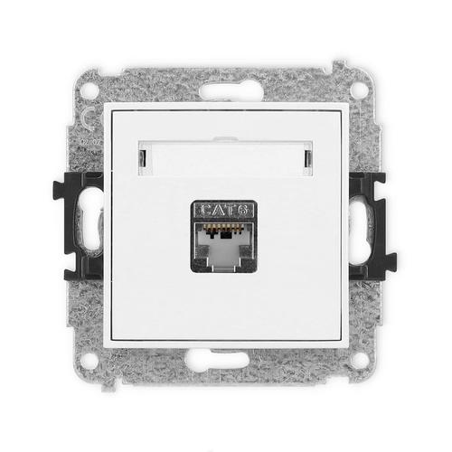 mechanizm gniazda komputerowego pojedynczego MGK-1e 1xRJ45, kat. 5e, ekr.