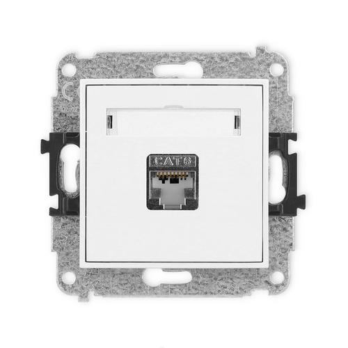 mechanizm gniazda komputerowego pojedynczego 1xRJ45 kat6 ekranowany MGK-5
