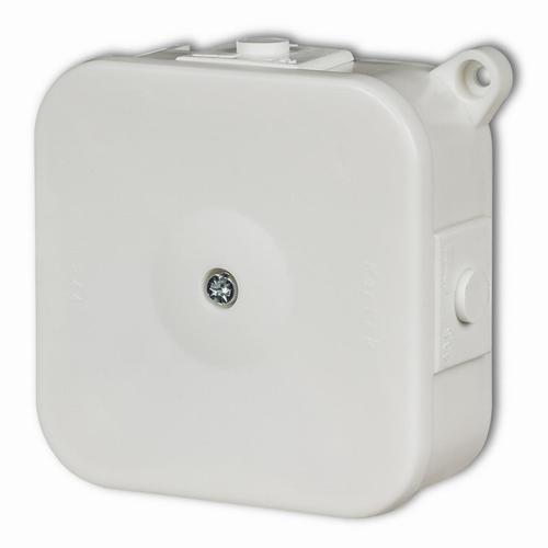 puszka hermetycznaIP44 bez zlacz.80x80mm biały PHS-2