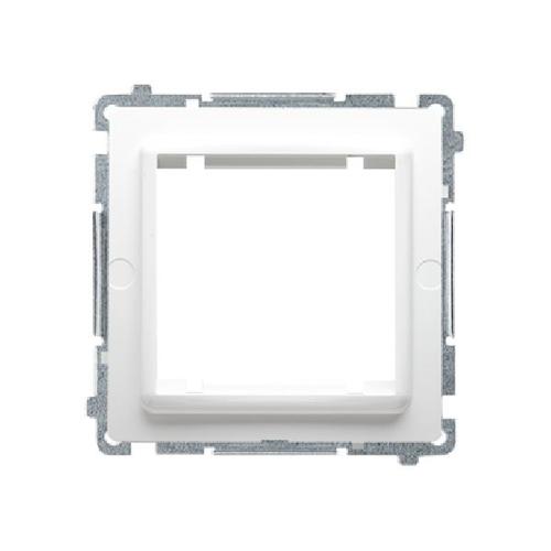 SIMON BASIC adapter na osprzęt 45x45mm montaż na łapki i wkręty biały