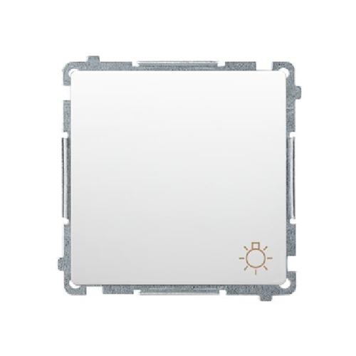 SIMON BASIC przycisk światło zaciski śrubowe 16A 250V (moduł) biały
