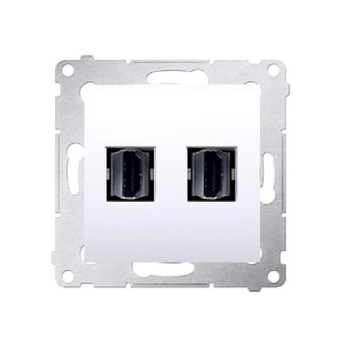SIMON 54 gniazdo HDMI podwójne (moduł) biały