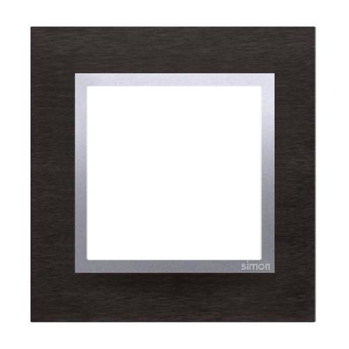 SIMON 54 NATURE ramka 1-kr. metal inox Yin