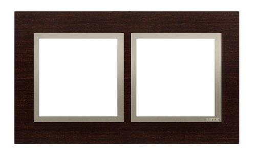 SIMON 54 NATURE ramka 2-kr. drewno złote wenge