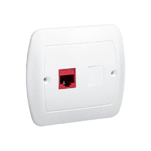 SIMON AKORD gniazdo komputerowe RJ45 kat.5e pojedyncze biały