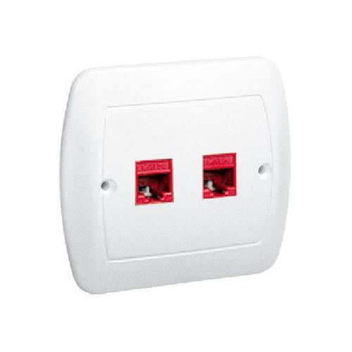 SIMON AKORD gniazdo komputerowe RJ45 kat.5e podwójne biały