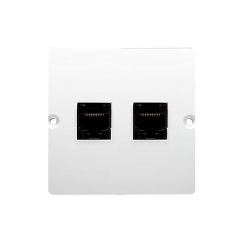 SIMON BASIC gniazdo telefoniczne RJ11 podwójne (moduł) biały