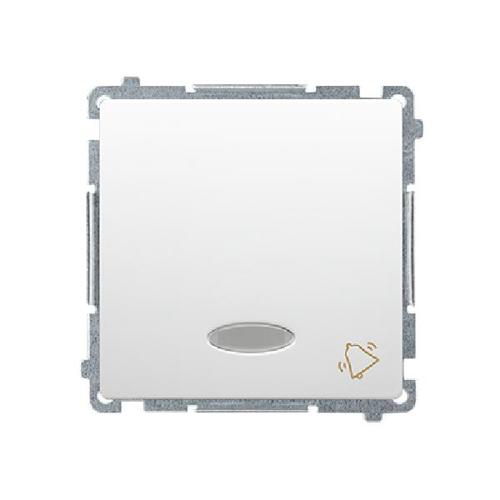 SIMON BASIC przycisk dzwonkowy z podświetleniem LED szybkozłącza 10A 250V (moduł) biały