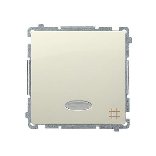 SIMON BASIC wyłącznik krzyżowy z podświetleniem LED szybkozłącza 10A 250V (moduł) beżowy