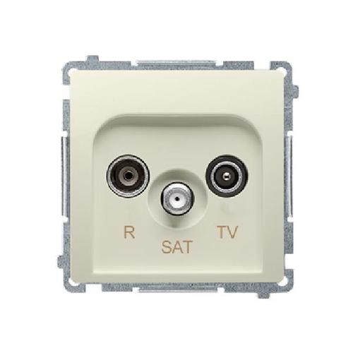 SIMON BASIC gniazdo antenowe R-TV-SAT końcowe (moduł) beżowy