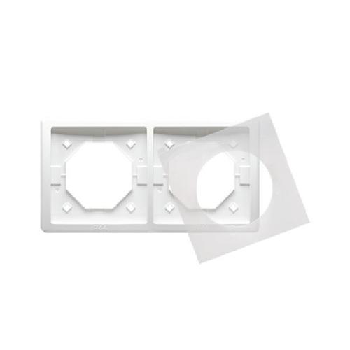 SIMON BASIC STANDARD ramka 2-kr. IP44 biały
