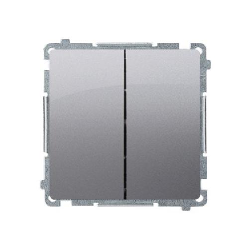 SIMON BASIC wyłacznik świecznikowy szybkozłącza 10A 250V (moduł) stal inox