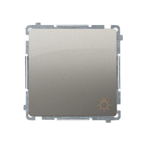 SIMON BASIC przycisk światło szybkozłącza 10A 250V (moduł) satynowy
