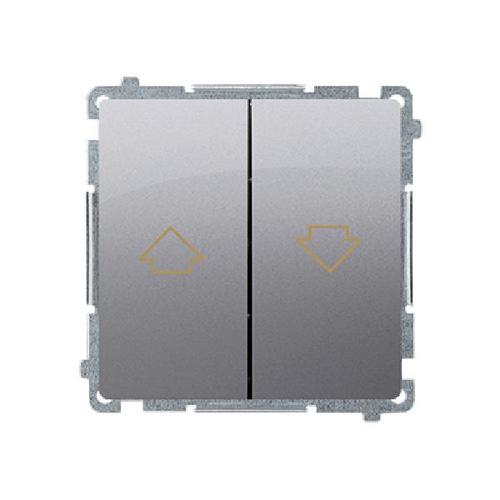 SIMON BASIC przycisk żaluzjowy zaciski śrubowe 10A 250V (moduł) stal inox
