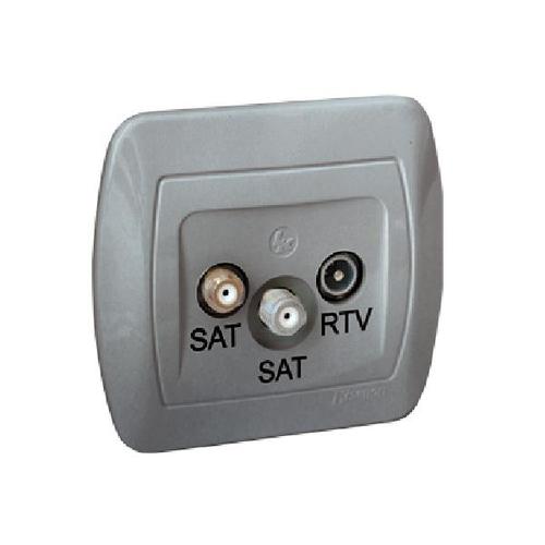 SIMON AKORD gniazdo antenowe SAT-SAT-RTV końcowe aluminiowy