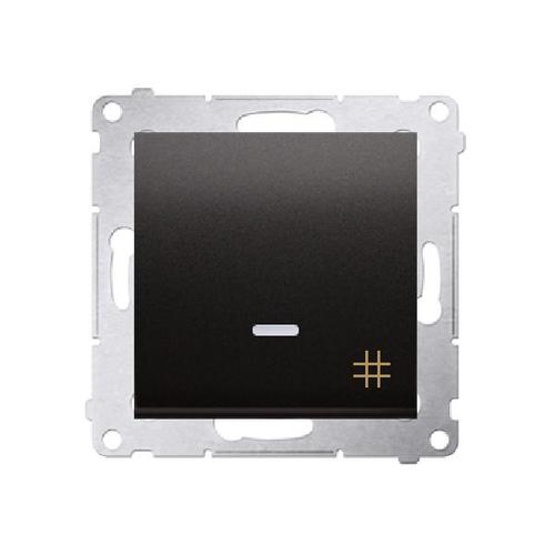 SIMON 54 wyłącznik krzyżowy z podświetleniem LED szybkozłącza 10A 250V (moduł) antracyt