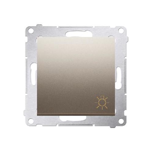 SIMON 54 przycisk światło szybkozłącza 10A 250V (moduł) złoty mat