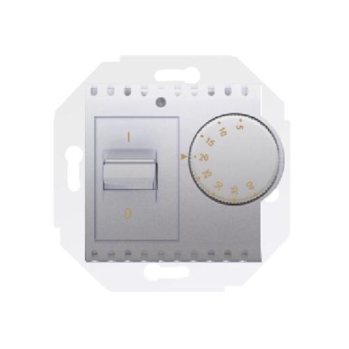 SIMON 54 regulator tempeartury z czujnikiem wewnętrznym 16(2)A 230V (moduł) srebrny mat