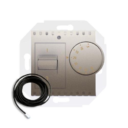SIMON 54 regulator tempeartury z czujnikiem zewnętrznym 16(2)A 230V (moduł) złoty mat