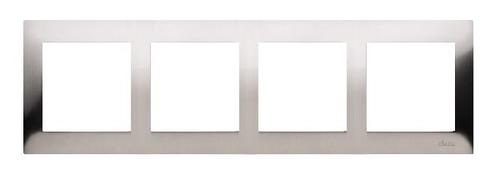 SIMON 54 PREMIUM ramka 4-kr. inox