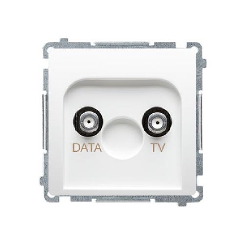 SIMON BASIC gniazdo antenowe TV-DATA 5-1000MHz (moduł) biały