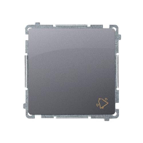SIMON BASIC przycisk dzwonkowy szybkozłącza 10A 250V (moduł) srebrny mat