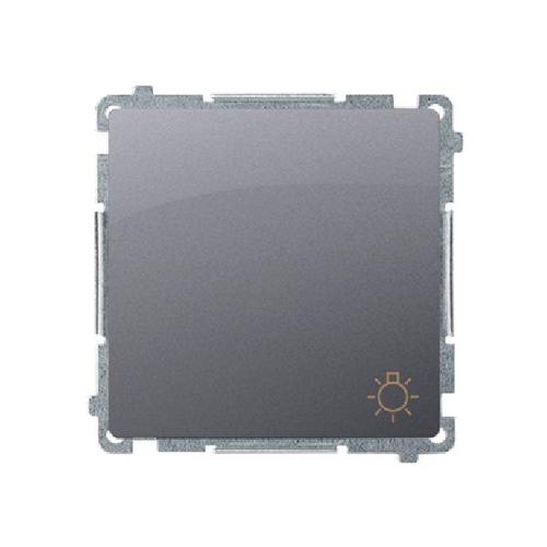 SIMON BASIC przycisk światło szybkozłącza 10A 250V (moduł) srebrny mat