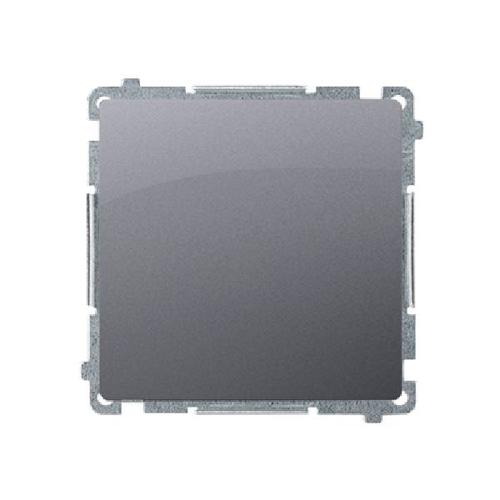 SIMON BASIC wyłącznik pojedynczy szybkozłącza 10A 250V (moduł) srebrny mat