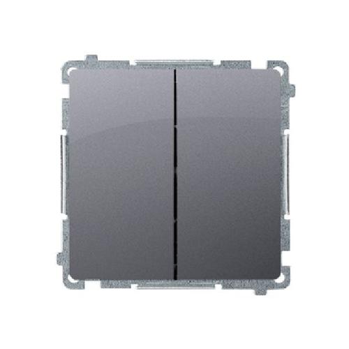 SIMON BASIC wyłacznik świecznikowy szybkozłącza 10A 250V (moduł) srebrny mat