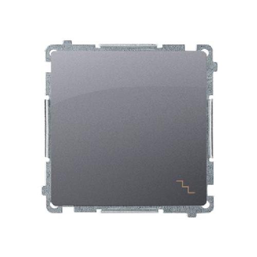 SIMON BASIC wyłacznik schodowy szybkozłącza 10A 250V (moduł) srebrny mat