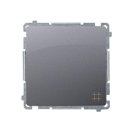 SIMON BASIC wyłącznik krzyżowy zaciski śrubowe 10A 250V (moduł) srebrny mat