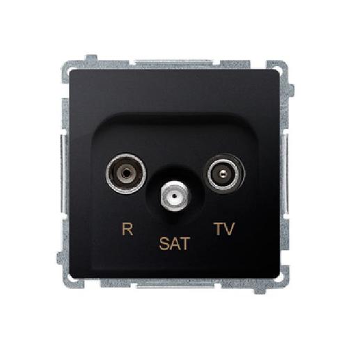 SIMON BASIC gniazdo antenowe R-TV-SAT końcowe (moduł) grafit matowy