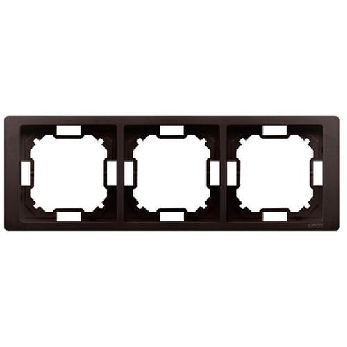 SIMON BASIC NEOS ramka 3-kr. czekoladowy