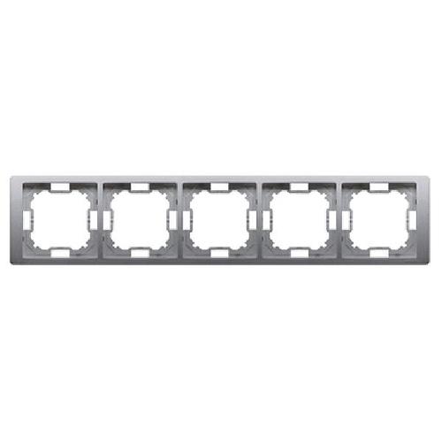 SIMON BASIC NEOS ramka 5-kr. stal inox