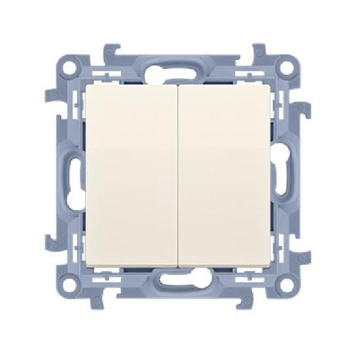 SIMON 10 wyłącznik świecznikowy zaciski śrubowe 10A 250V (moduł) kremowy