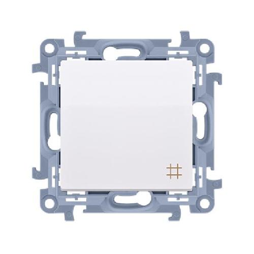 SIMON 10 wyłącznik krzyżowy zaciski śrubowe 10A 250V (moduł) biały