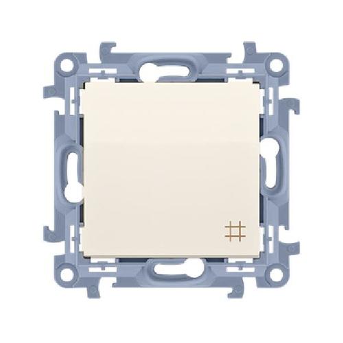 SIMON 10 wyłącznik krzyżowy zaciski śrubowe 10A 250V (moduł) kremowy