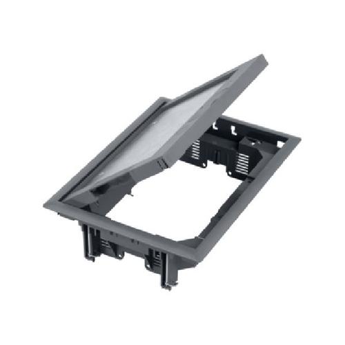 FB puszka podłogowa FB prostokątna 8xK45 gr.podłoża 5mm 85-116mm IK08 szary
