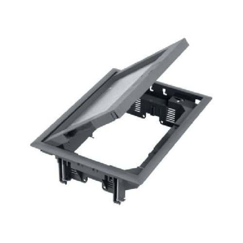 FB puszka podłogowa FB prostokątna 8xK45 gr.podłoża 12mm 85-116mm IK08 szary