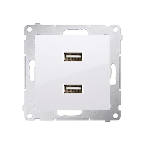 SIMON 54 ładowarka 2xUSB 2,1A, 5V DC, 230V (moduł) biały